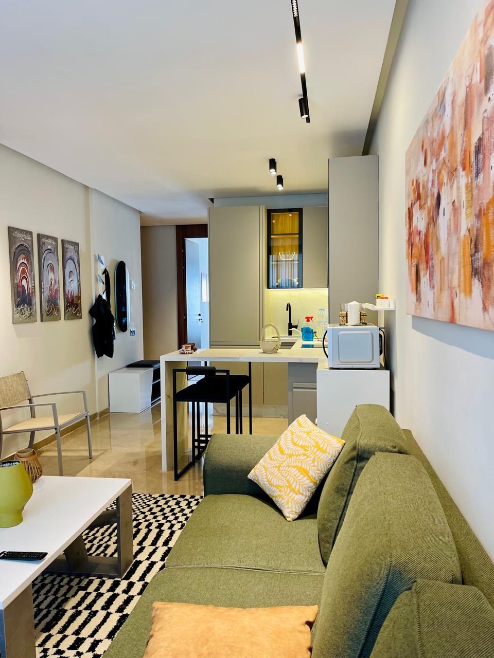 Studio haut standing à louer à Casablanca Quartier les princesses– moderne, meublé et bien situé